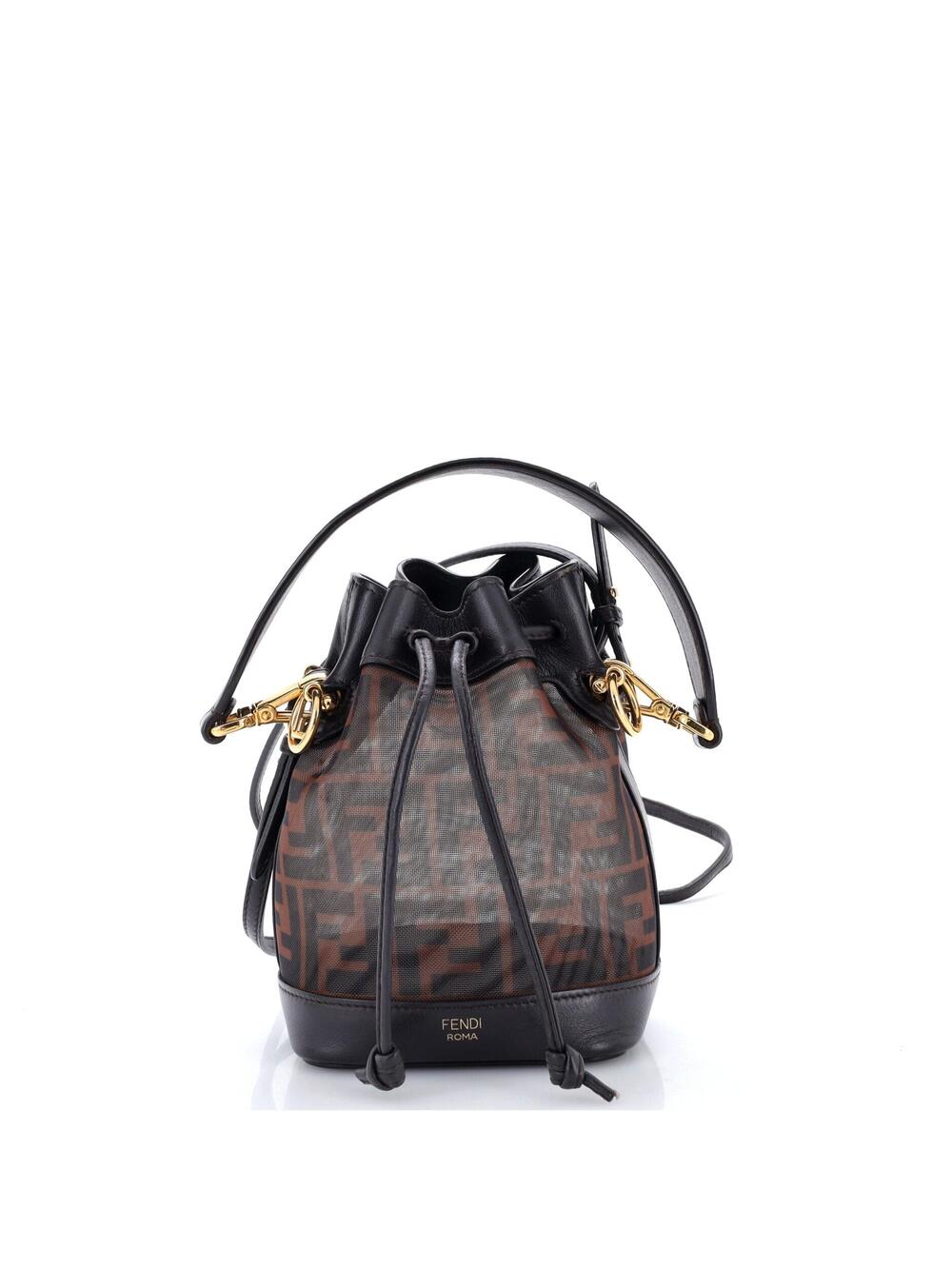 Fendi Mon Tresor Bucket Bag Zucca Mesh #291988F11B
